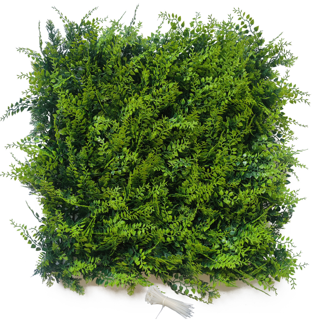 Zencewell Artificial Grass Wall Panels – 50 x 50cm, 12 Pack